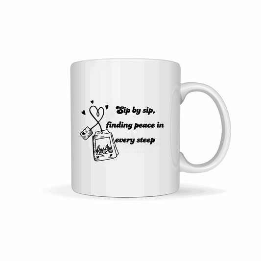 Sip by Sip, Finding Peace Mug