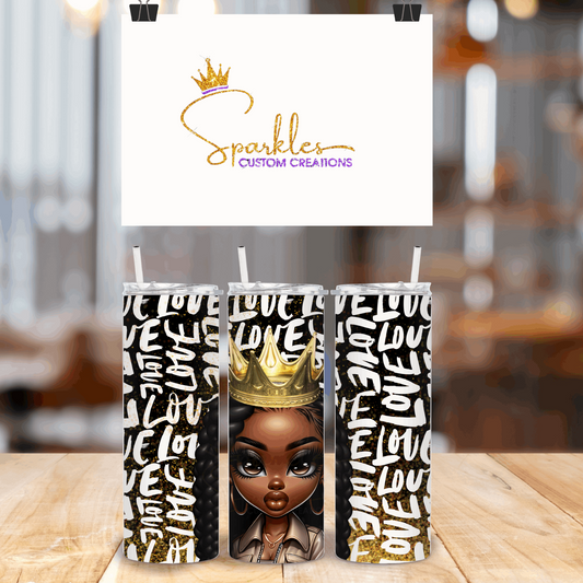 Afrocentric Self-Love Queen Tumbler