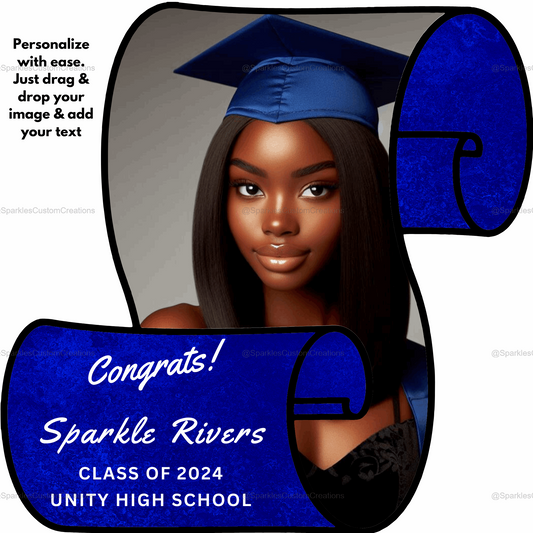 Grad Scroll Template for Canva