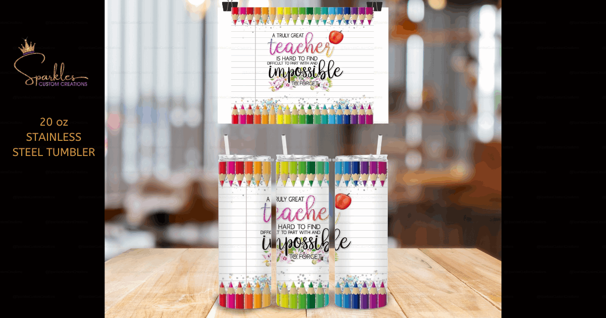 "Empowering 20 oz Tumbler: Positive Quotes for Teachers and Perfect Gifts"