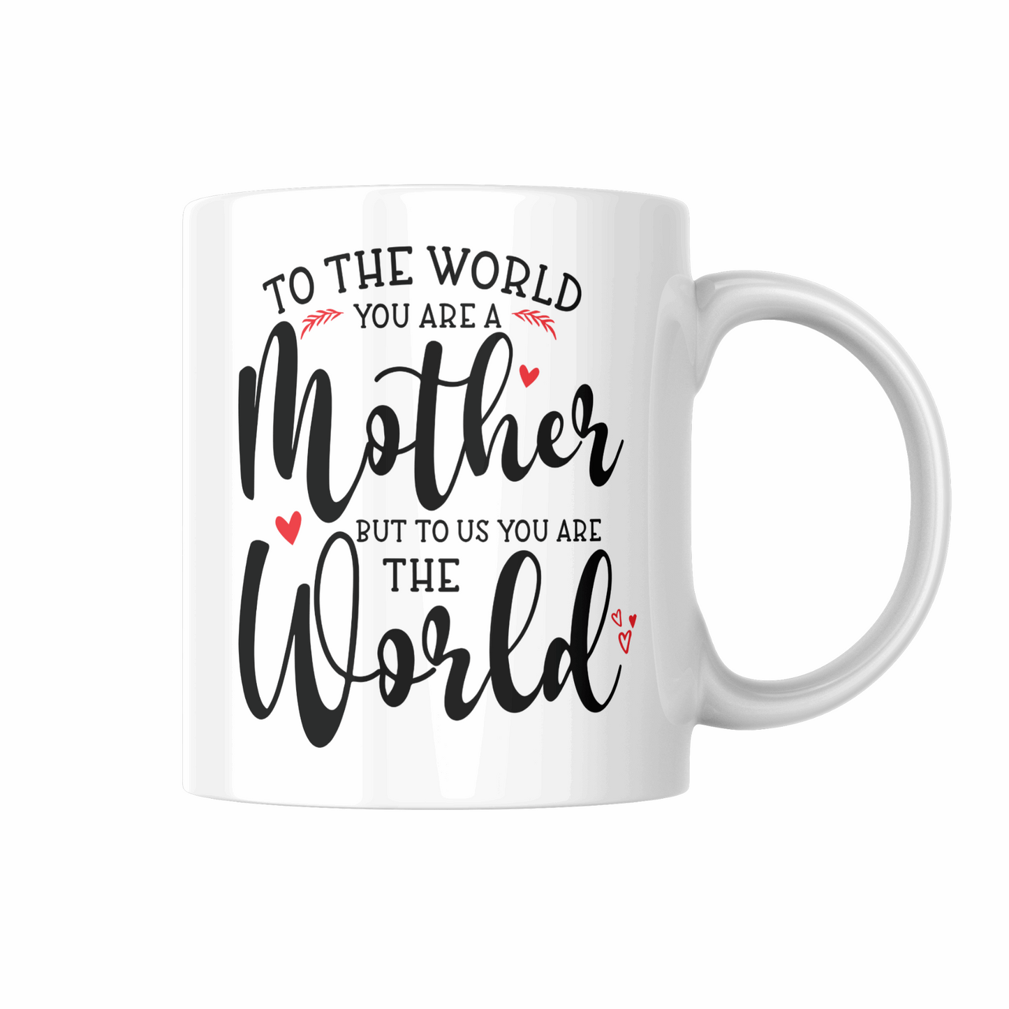 To the World You Are Mother, But to Us You Are Our World Mug - Heartfelt Tribute to Mom