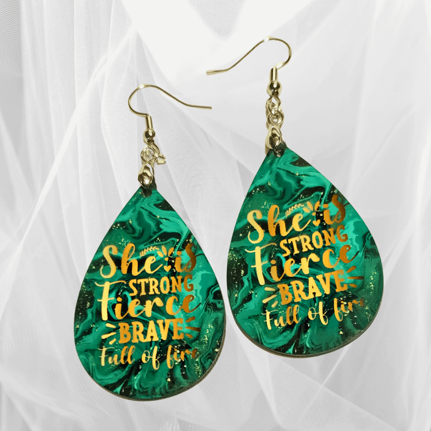 Lightweight Yet Powerful: Empower Collection Drop Earrings