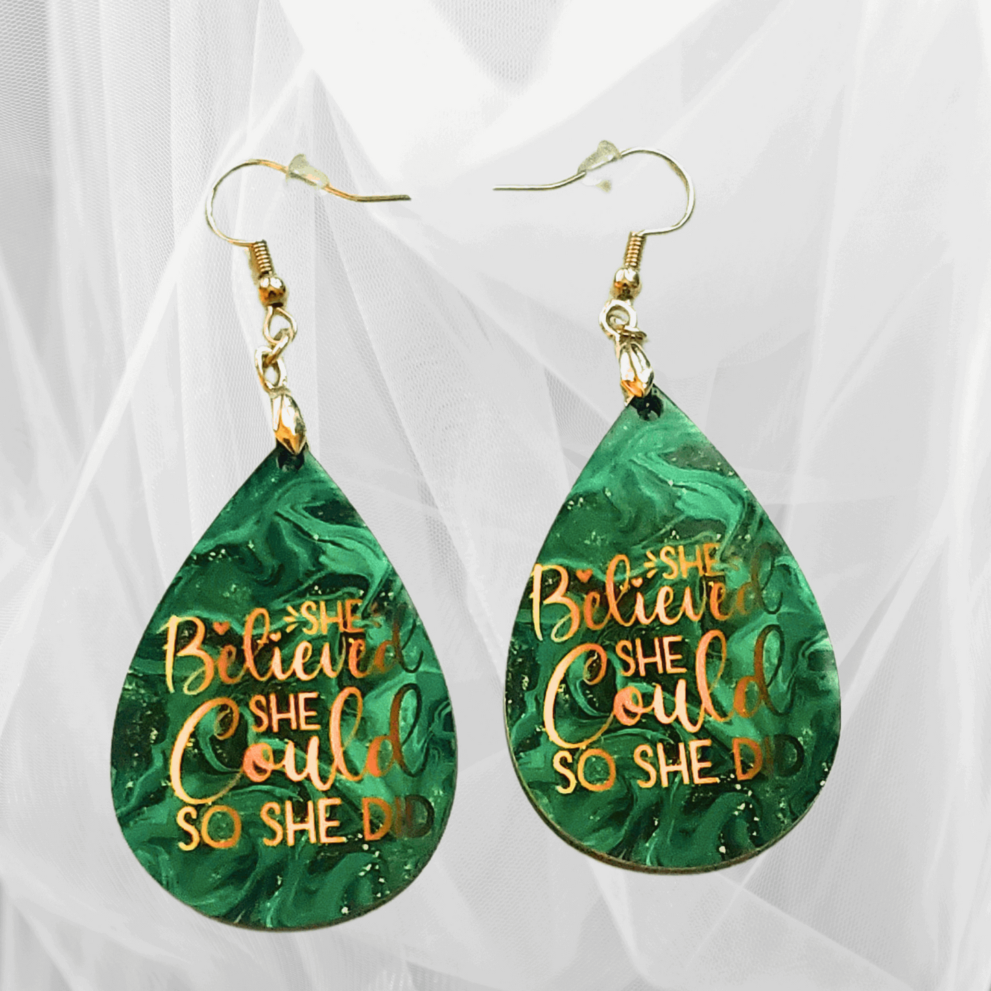 Lightweight Yet Powerful: Empower Collection Drop Earrings